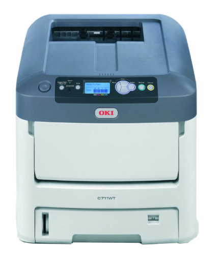 OKI 711WT Laser Printer with Cadlink Digital Factory RIP Software